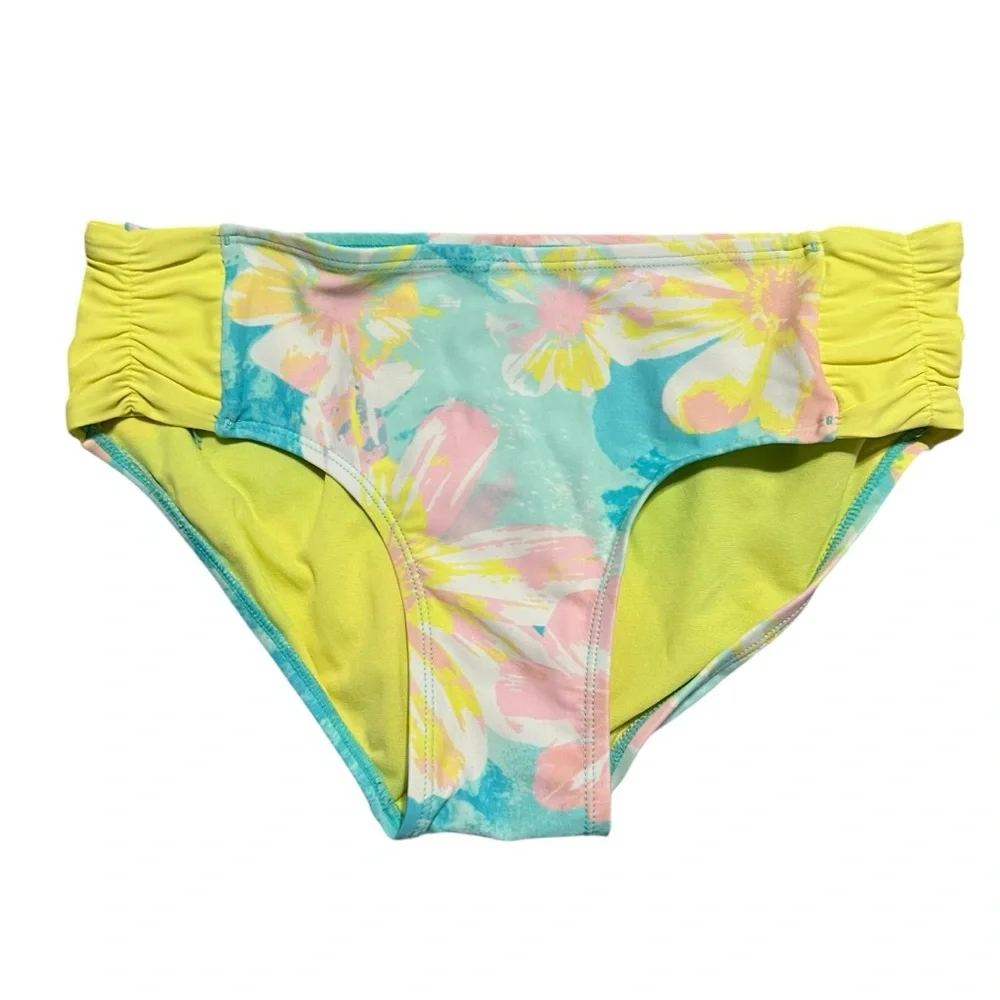 Justice 14Y Floral Tiered Ruffle Tankini Swimsuit